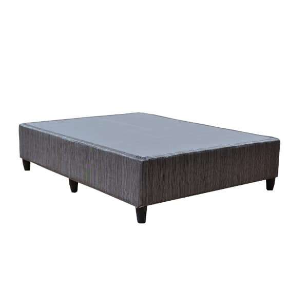 Grey Queen Bed Base - Six legs - Base only, mattress excl.