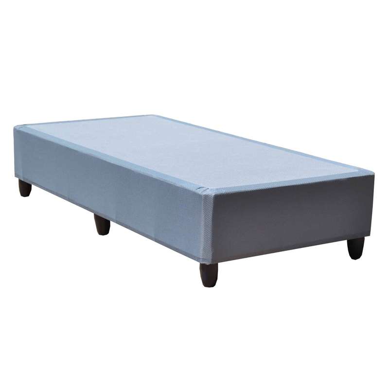 Grey single bed base - Guarantee - Six legs - Base only - Durable