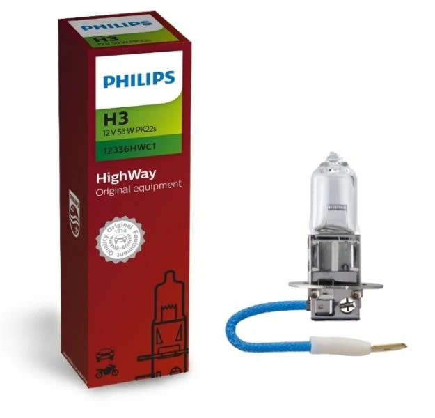 Philips H3 Globe 12V 55W (Pack of 2)