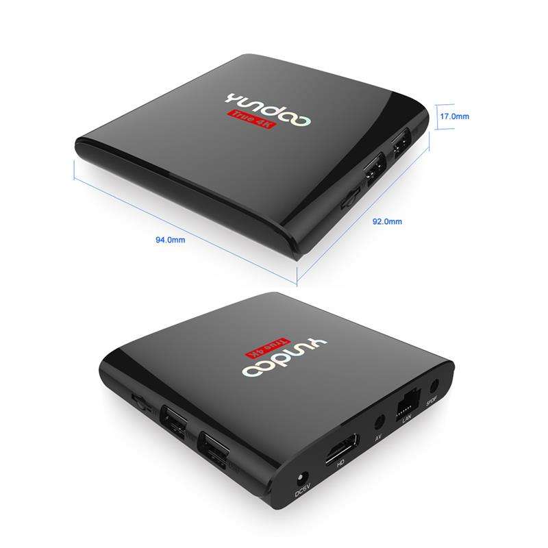 YunDoo Y6 TV Box Android 6.0 S905X Quad core 2G/8G Set Top Box kodi 4k