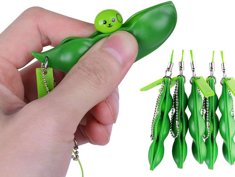 SQUEEZE ME PEEEESE ANTI-STRESS PEA POPPER FIDGET TOY