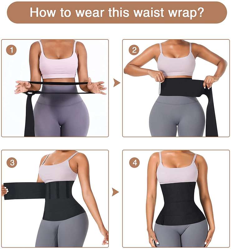 SENZA WAIST TRAINER FOR WOMEN-SNATCH BANDAGE TUMMY SWEAT WRAP