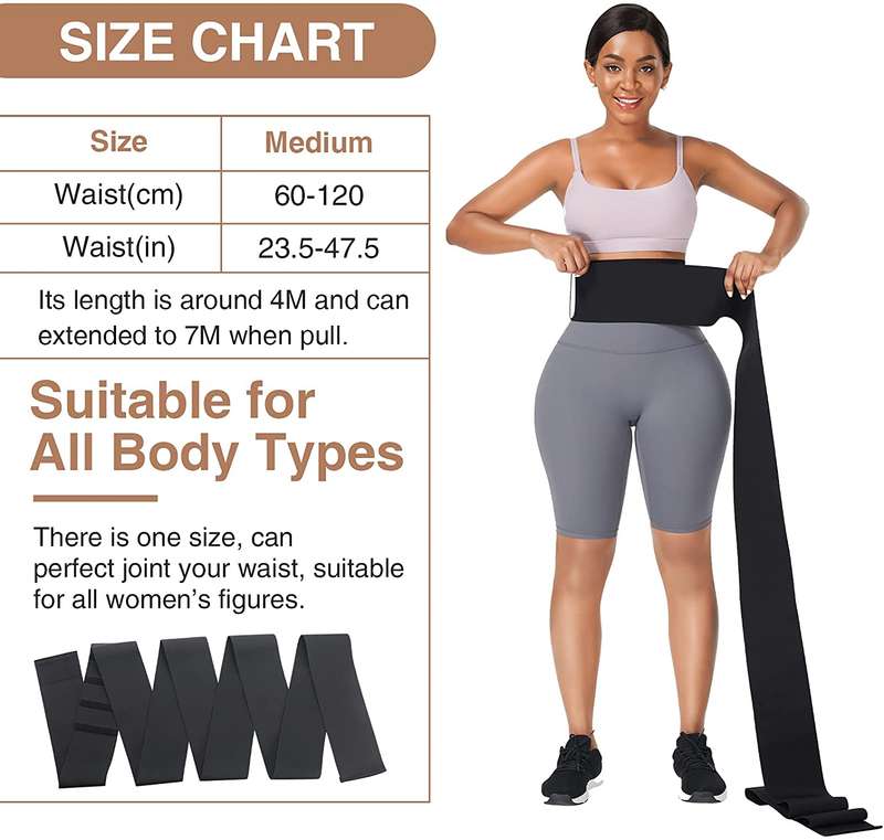 SENZA WAIST TRAINER FOR WOMEN-SNATCH BANDAGE TUMMY SWEAT WRAP