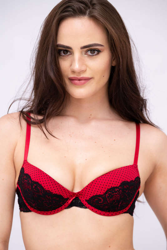 Senza Comfortable Underwire Push Up Bra &amp; Panty Combo