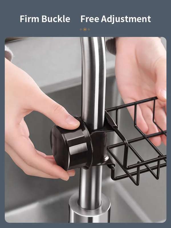 Drying Rack for Kitchen Mixer with Anti-Rust Frame in Black