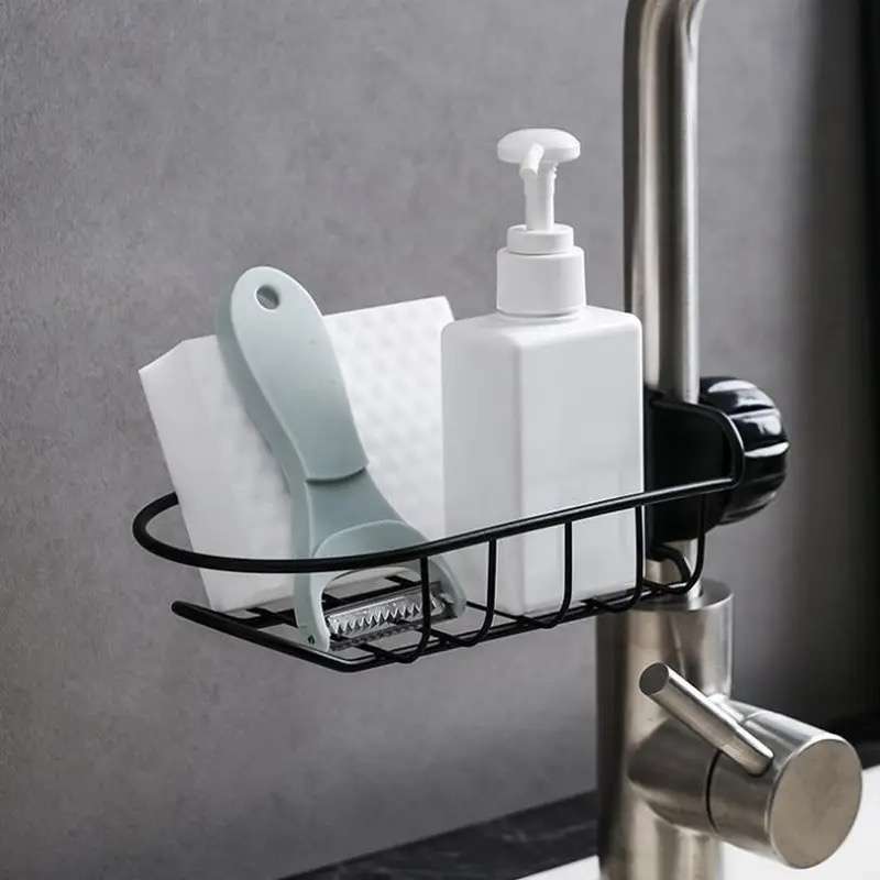 Drying Rack for Kitchen Mixer with Anti-Rust Frame in Black