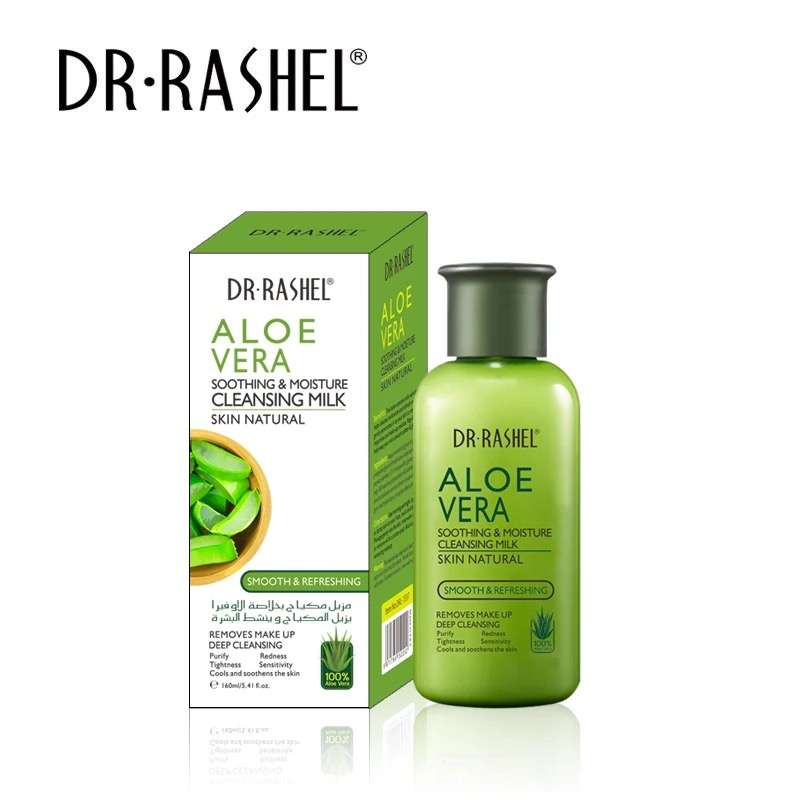 Dr Rashel Aloe Vera Soothing & Moisture Cleansing Milk Skin Natural Smooth & Refreshing 160ml