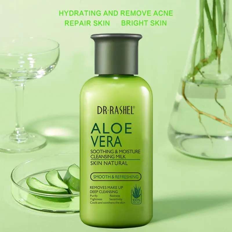 Dr Rashel Aloe Vera Soothing & Moisture Cleansing Milk Skin Natural Smooth & Refreshing 160ml