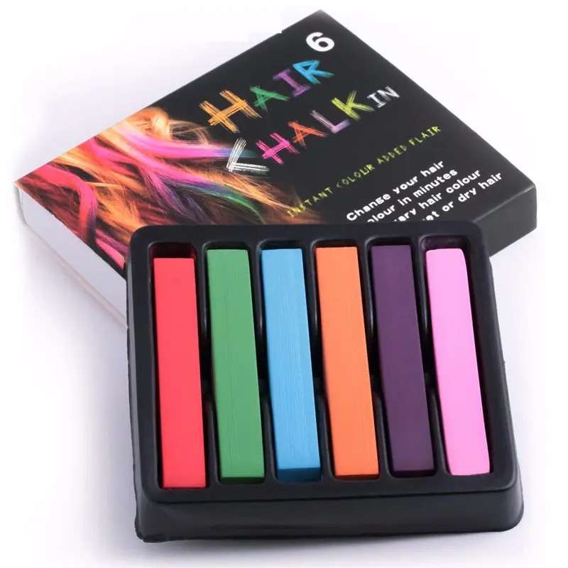 Hair Colour Chalk Set Of 6