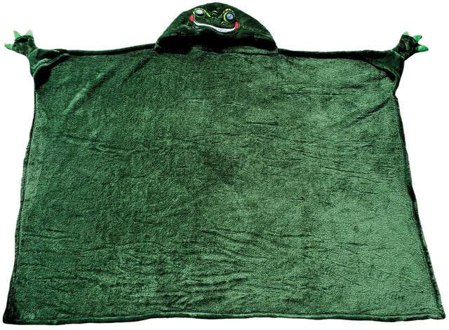 Dinosaur Hooded Throw Blanket With LED Lights