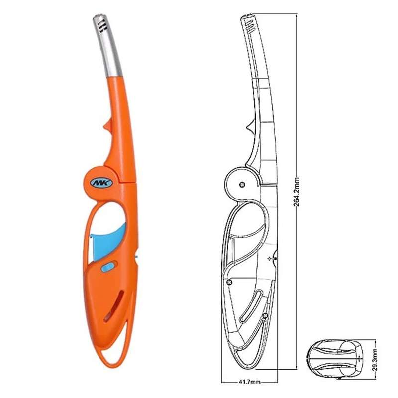 Senza® Foldable Wind Proof BBQ Braai Lighter
