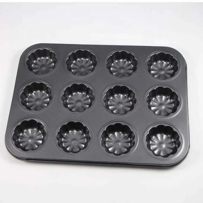 12 Cup Non Stick Cupcake Muffin Pan With Design