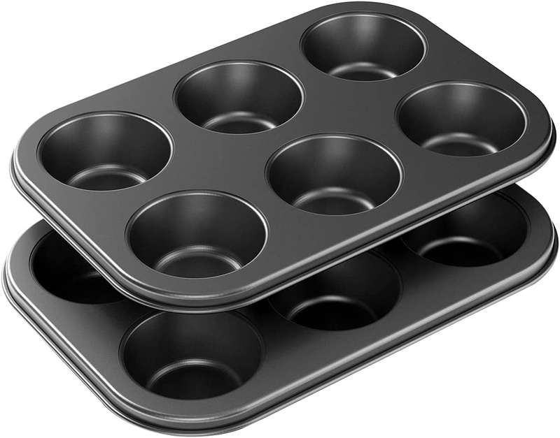 6 Cup Non Stick Cupcake Muffin Pan Carbon Steel