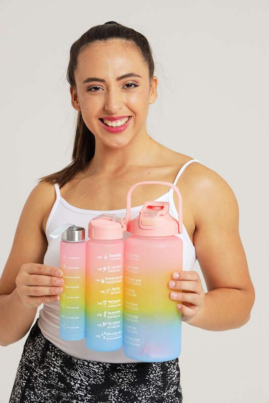Motivational Water Bottle 3 Piece Set