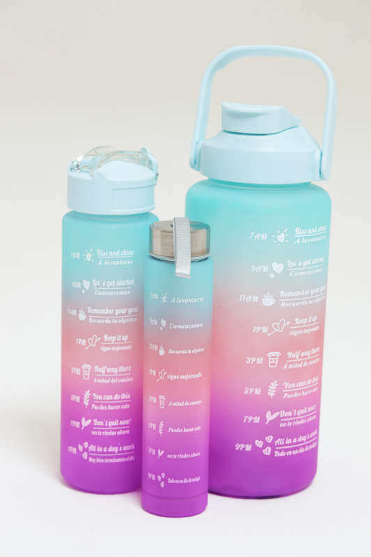 Motivational Water Bottle 3 Piece Set