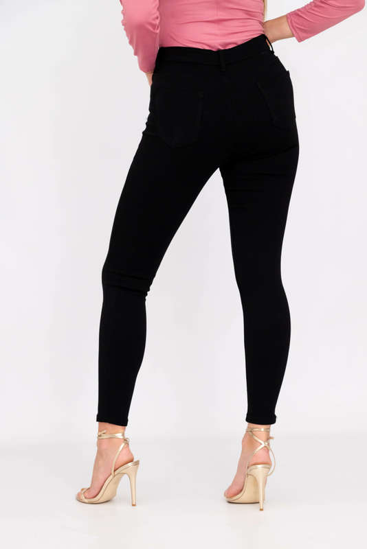 Women's Black Stretch High Rise Skinny Jeans
