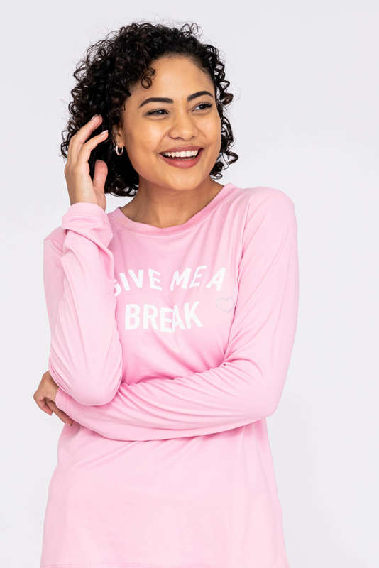 Ladies Printed Winter Pyjama Tops Only