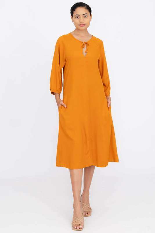 Noa Midaxi Long Sleeve Dress With Pockets