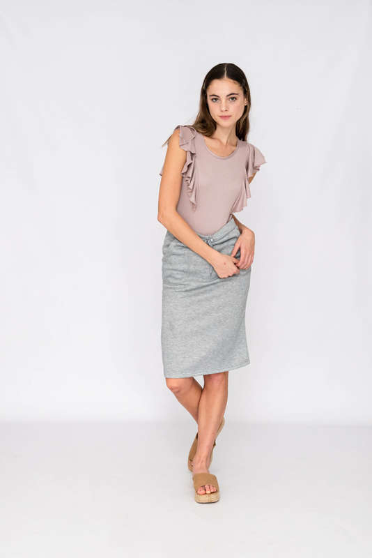 Fiona Bodycon Drawstring Skirt With Pockets