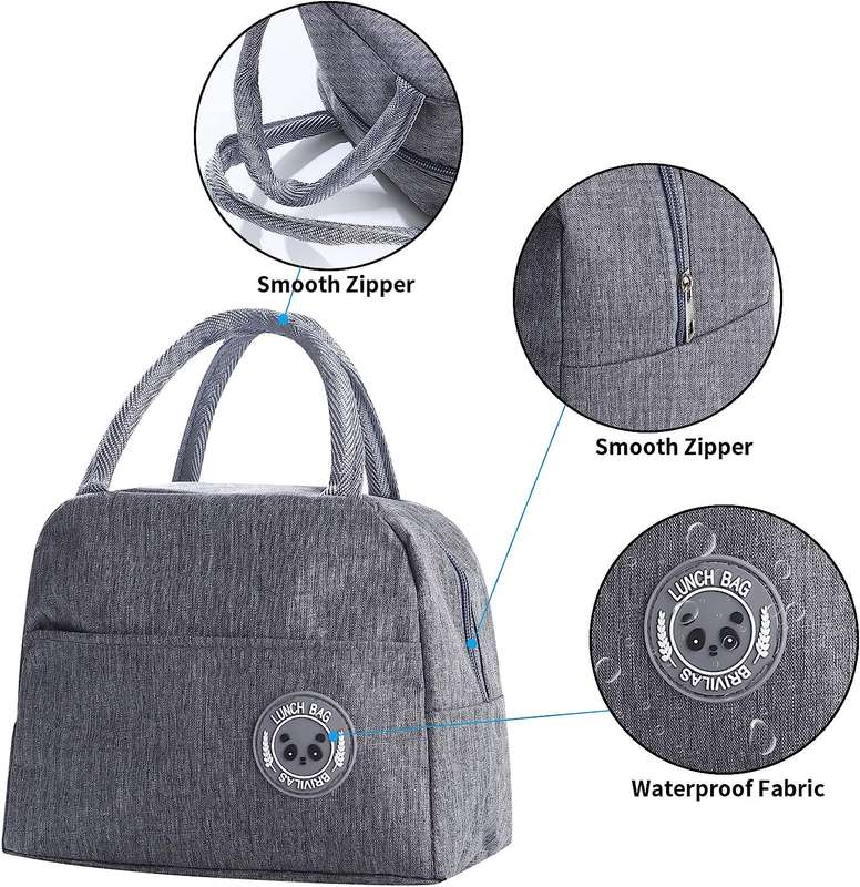 Senza Sport® Insulated Lunch Bags Reusable Cooler Lunch Tote Bag With Pockets PROMO-2-FOR-1