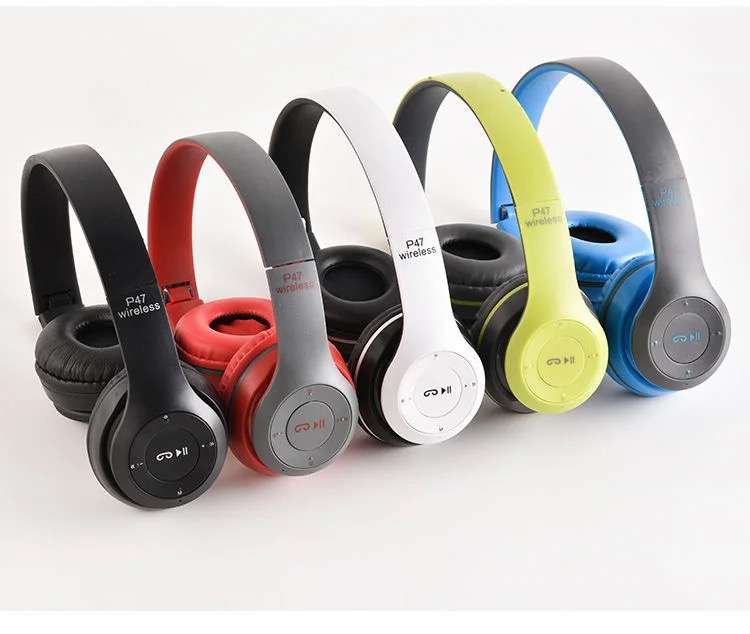 P47 Wireless Bluetooth Headphones Black