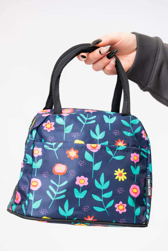 Printed Lunch Cosmetic Travel Bags Tote Bag With Pocket
