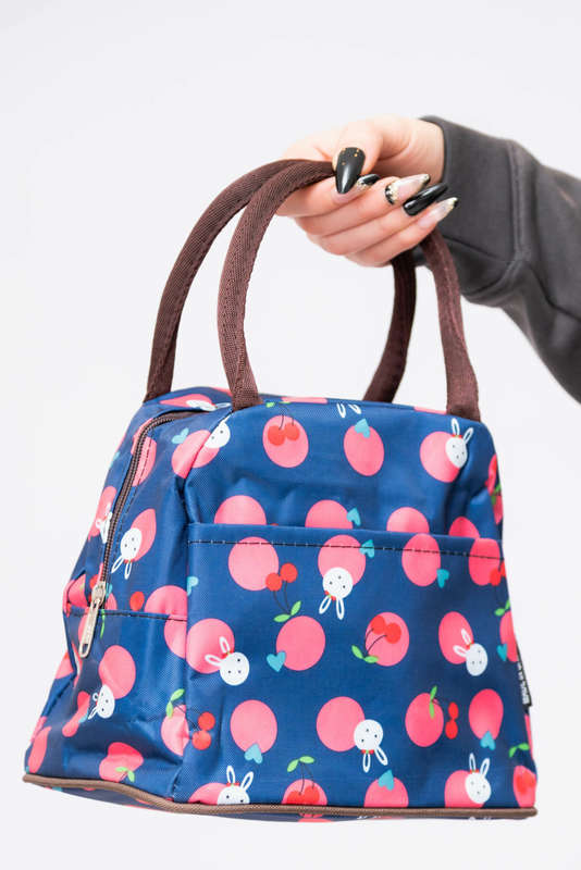 Printed Lunch Cosmetic Travel Bags Tote Bag With Pocket