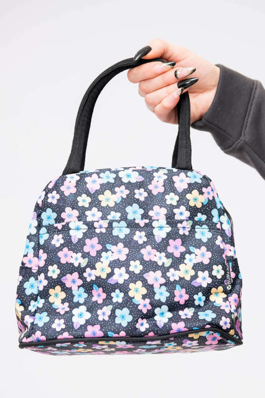 Printed Lunch Cosmetic Travel Bags Tote Bag With Pocket