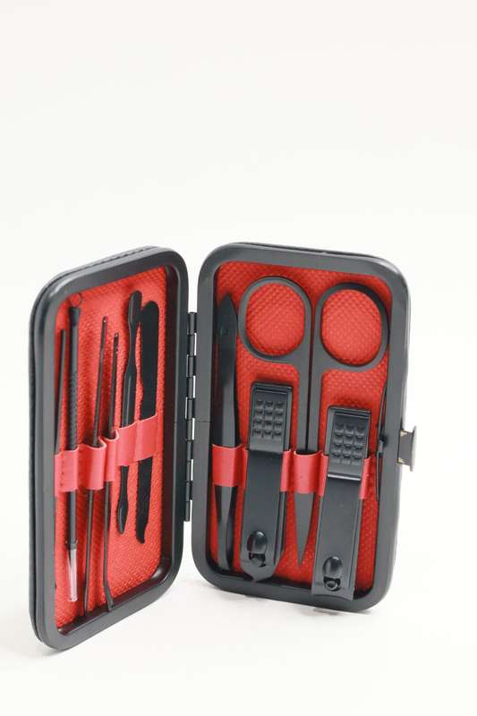 Nail Clippers Manicure &amp; Pedicure Tools Nail Tools 10 Piece Stainless Steel Set Black PROMO-2...