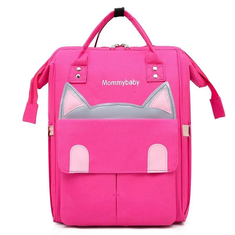 Maternity Baby Waterproof Diaper Travel Backpacks Bag Dark Pink