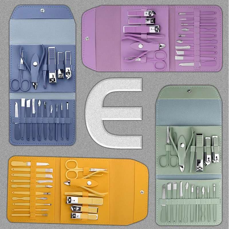 Nail Clippers Manicure & Pedicure Tools Nail Tools 16 Piece Stainless Steel Set
