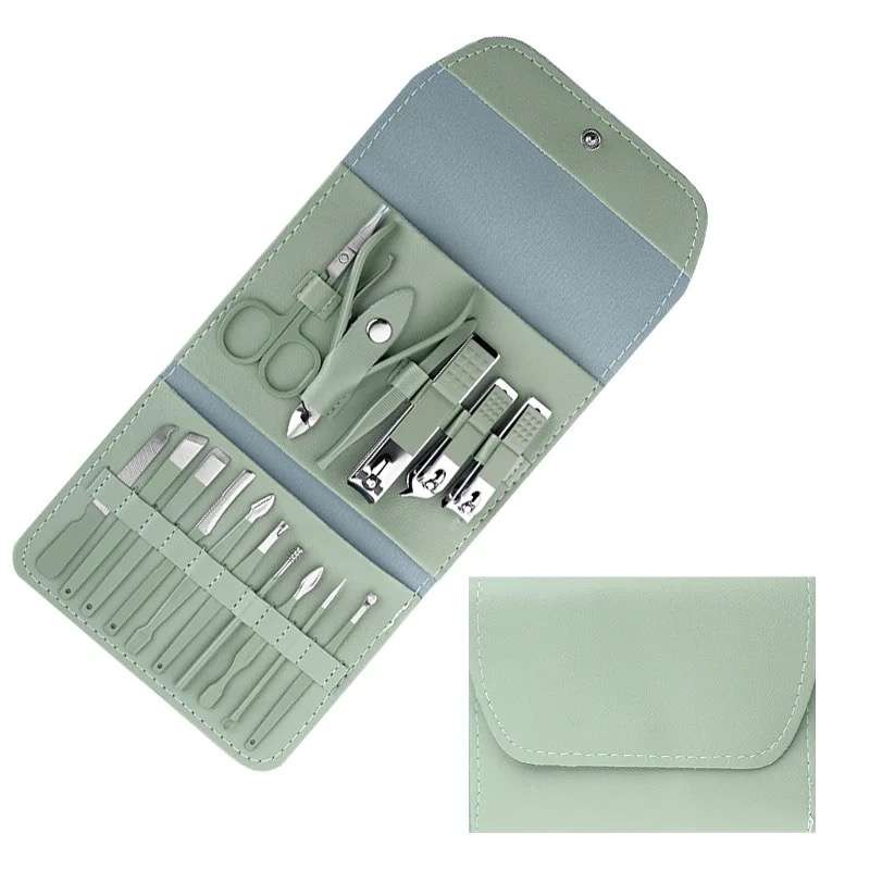 Nail Clippers Manicure & Pedicure Tools Nail Tools 16 Piece Stainless Steel Set