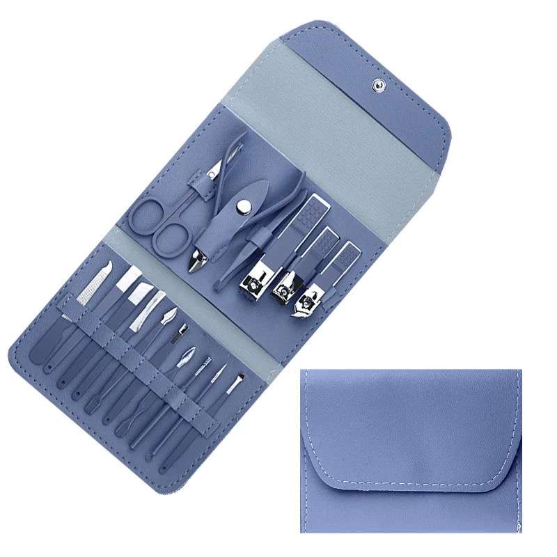 Nail Clippers Manicure & Pedicure Tools Nail Tools 16 Piece Stainless Steel Set