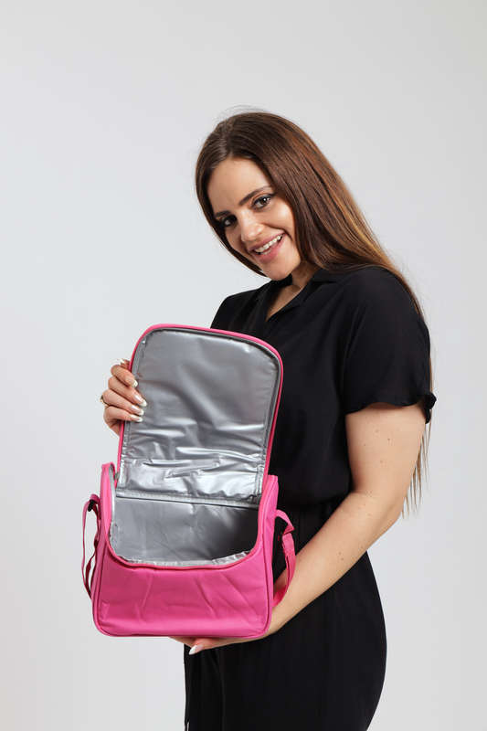 Sannea Stripe Thermal Insulated Lunch Bag Portable Foil Cooler Bag 6L