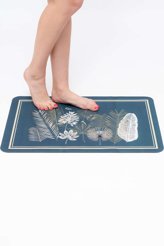 2 Piece Anti Fatigue PVC Kitchen &amp; Bathroom Non Slip Mat Set