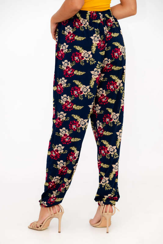 Casual Printed Harem Wide Leg Everyday Pants