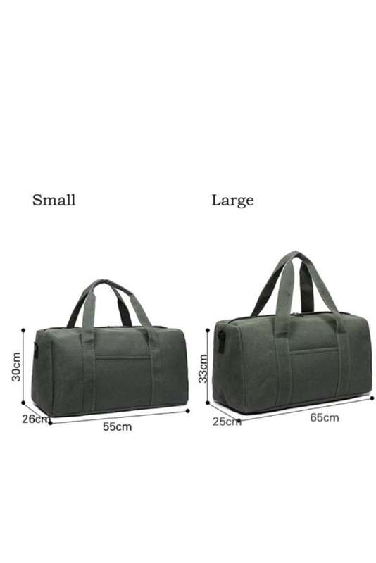 The Senza® Large Canvas Military Luggage Duffle Sports Bag