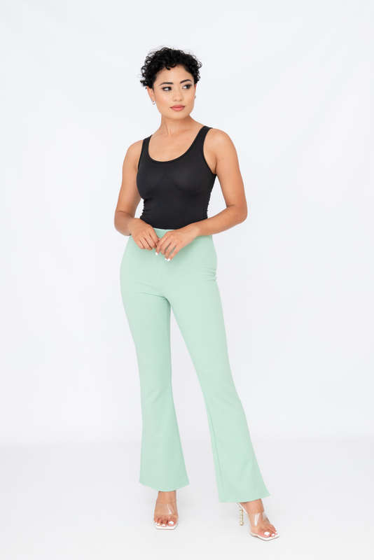 Heidi Waisted Formal Flare Leg Pants