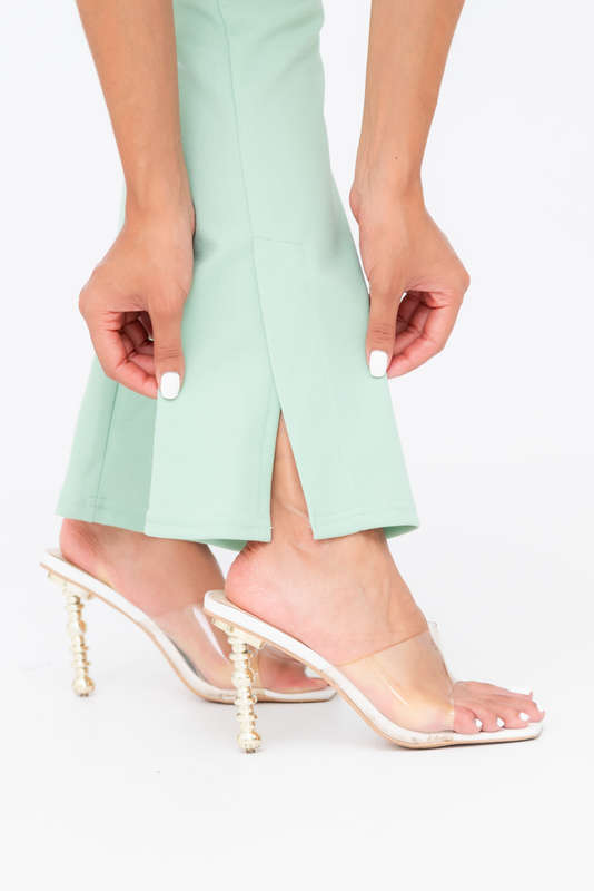 Heidi Waisted Formal Flare Leg Pants
