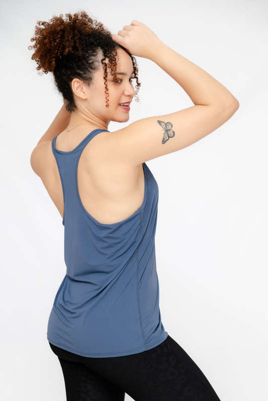 Branded Ladies Racerback Slim Fit Fitness Vest Tank Top