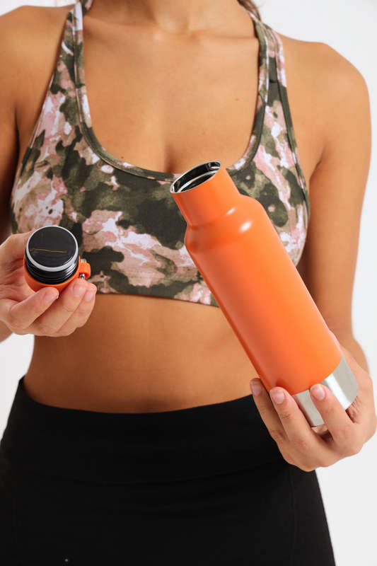 Stainless Steel Hot &amp; Cold Double Wall Vacuum Sports Bottle Flask 500ml