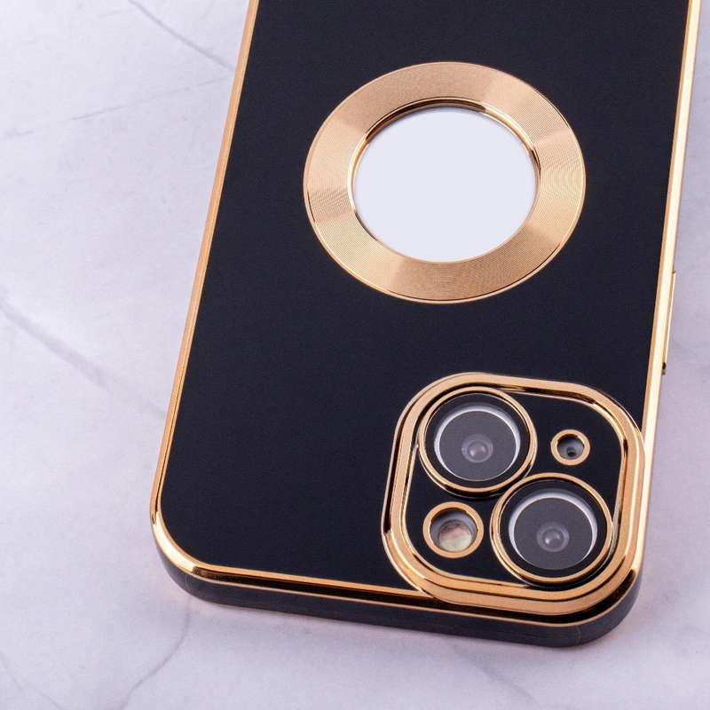 Luxury Silicone Electroplate CD Pattern Gold Embossed Case For iPhone MagSafe-Compatible 13 Pro M...