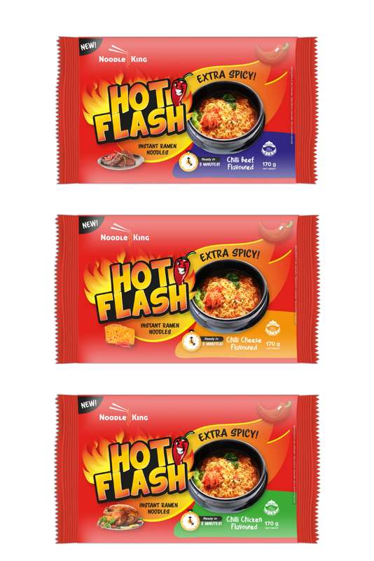 Hot Flash Extra Spicy Instant Ramen Noodles 170g