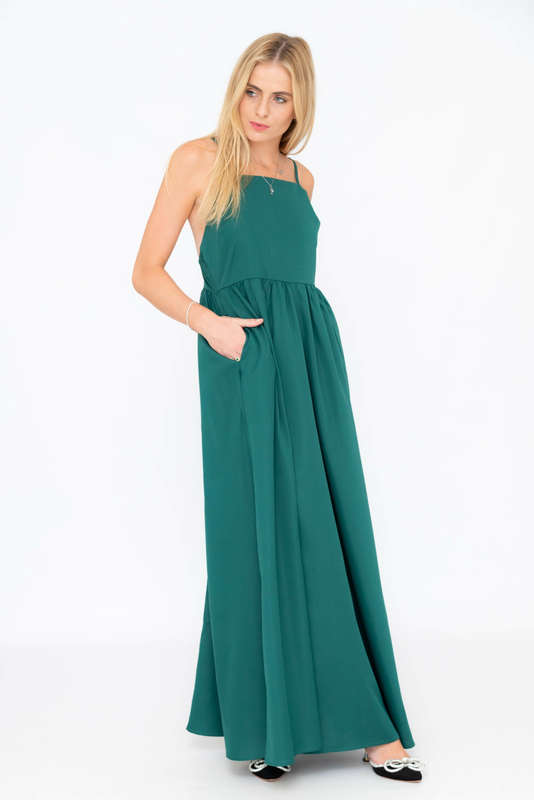 Jack Strappy Midaxi Summer Party Dress With Pockets