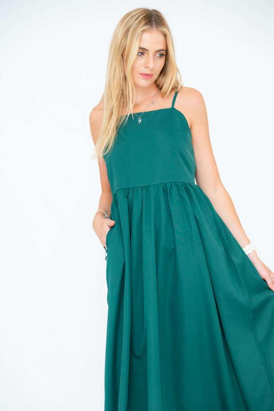 Jack Strappy Midaxi Summer Party Dress With Pockets