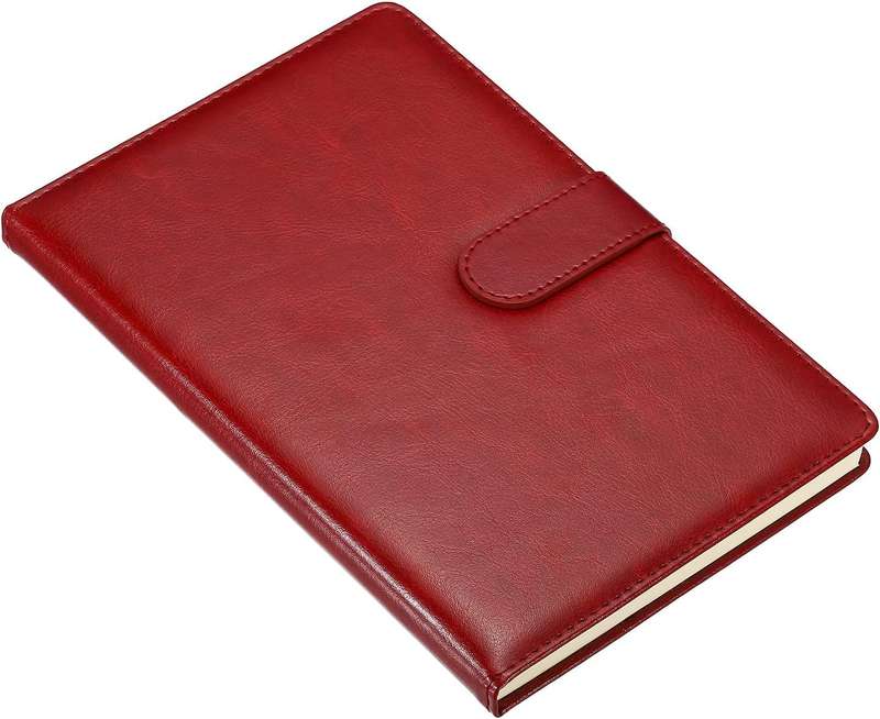 Premium Leather Soft Cover Thick Lined Paper Journal Notebooks with Magnetic Buckle for Business ...