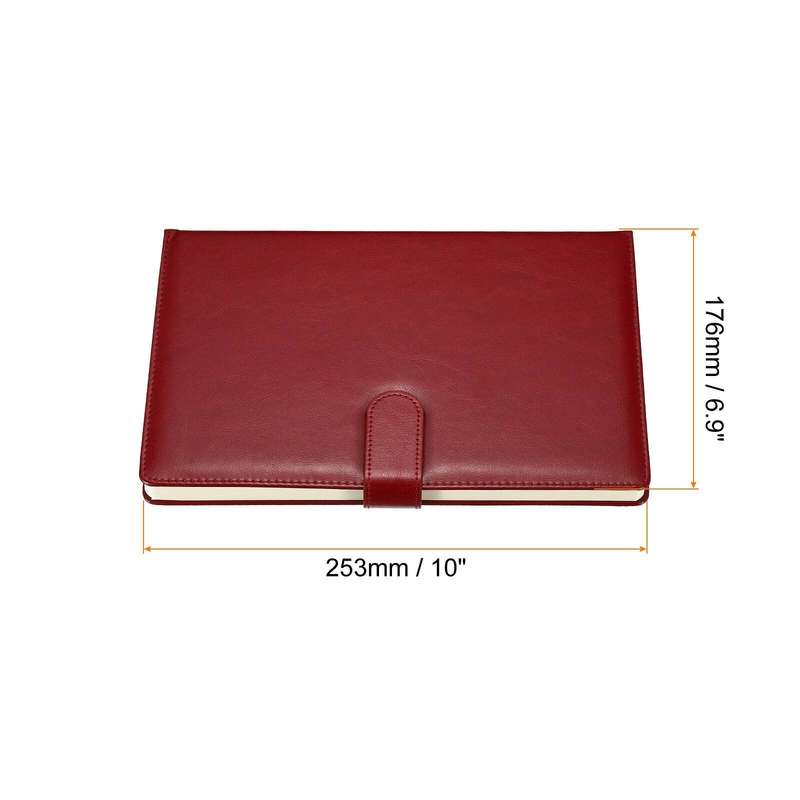 Premium Leather Soft Cover Thick Lined Paper Journal Notebooks with Magnetic Buckle for Business ...
