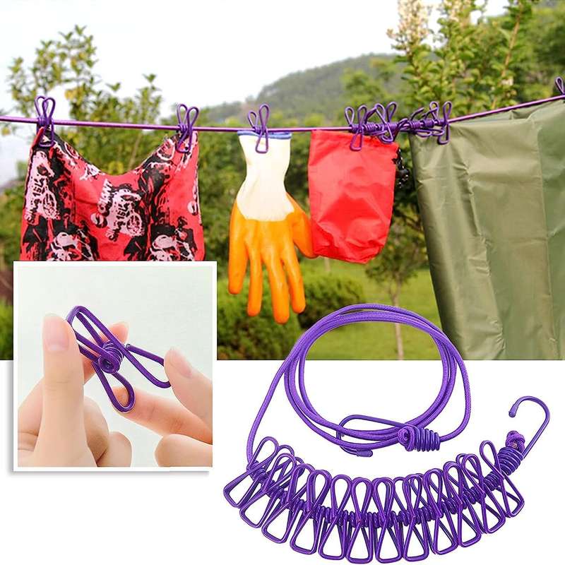 Senza® Retractable Portable Lightweight Travel Clothesline