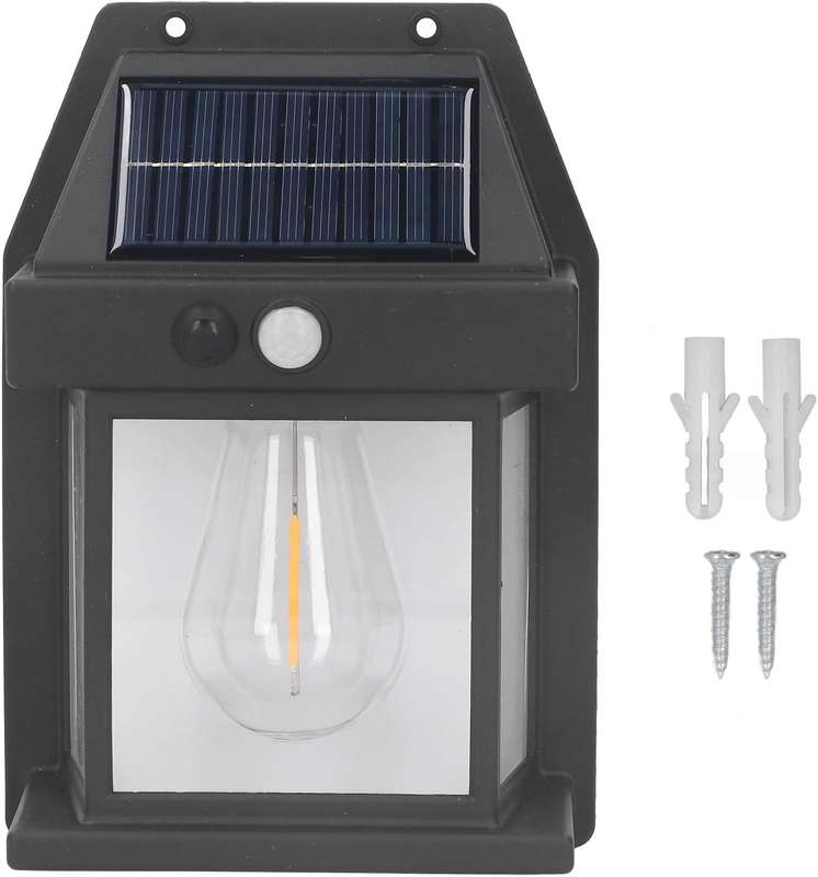 Solar Powered Outdoor Wall Lights, Sunrise and Sunset Motion Sensor