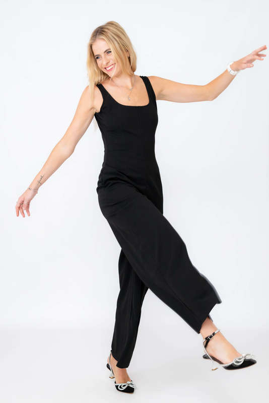 Toni Wide Leg Sleeveless Jumpsuit With Pockets